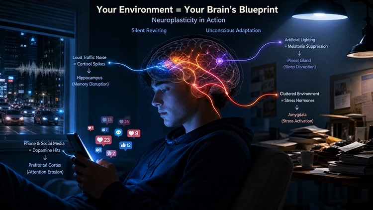 Why Your Environment Is Quietly Rewiring Your Brain (And You Don't Even Notice)