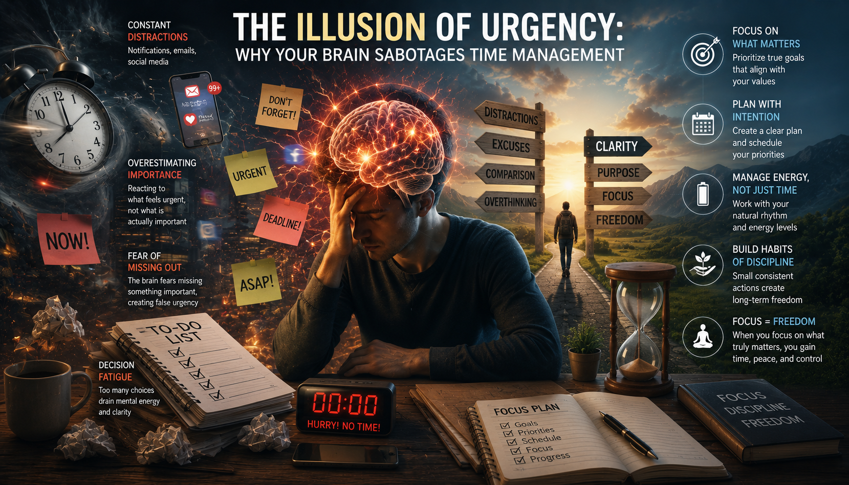 The Illusion of Urgency: Why Your Brain Sabotages Time Management