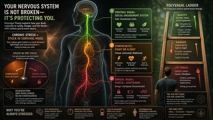 Why You're Always Stressed: What Polyvagal Theory Reveals About Your Nervous System