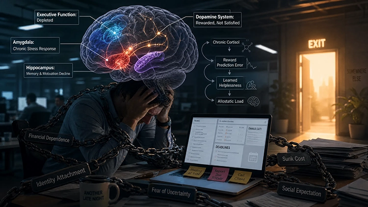 Why You Hate Your Job (And Why It's So Hard to Quit): The Neuroscience of Workplace Burnout