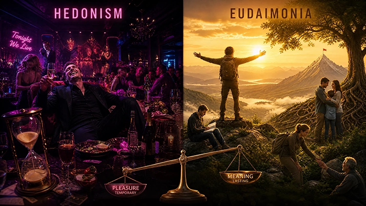 Hedonism vs. Eudaimonia: Why Pleasure Alone Will Never Make You Happy
