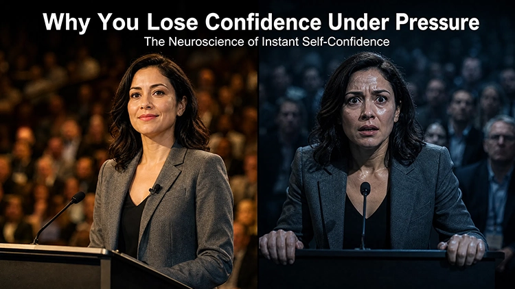 Why You Lose Confidence Under Pressure: The Neuroscience of Instant Self-Confidence