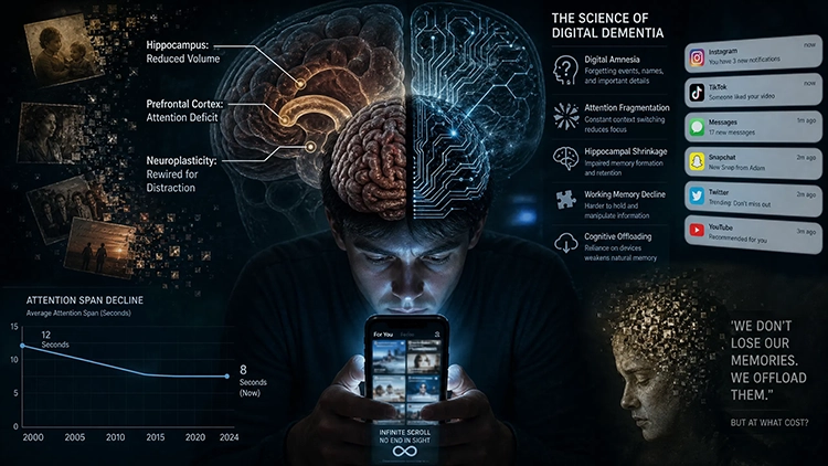 Digital Dementia: How Your Smartphone Is Quietly Destroying Your Memory and Focus