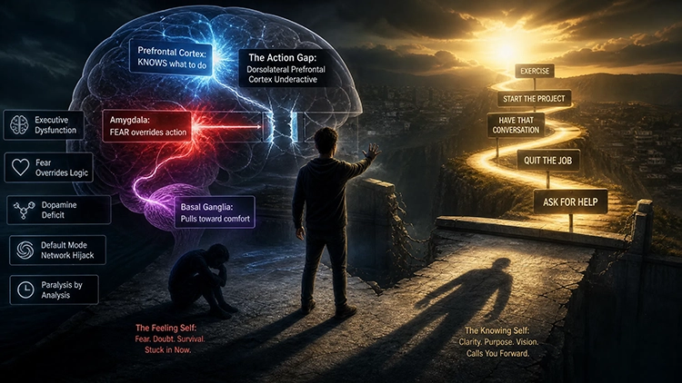 Why You Know Exactly What to Do (But Still Can't Do It): The Neuroscience of Taking Action